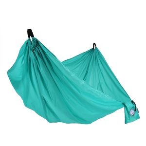 Equip One Person 100% Recycled Nylon
Travel Hammock, Aqua Green